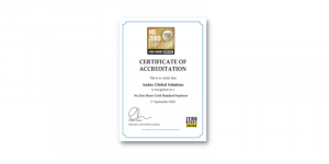 Gold Zero hours accreditation